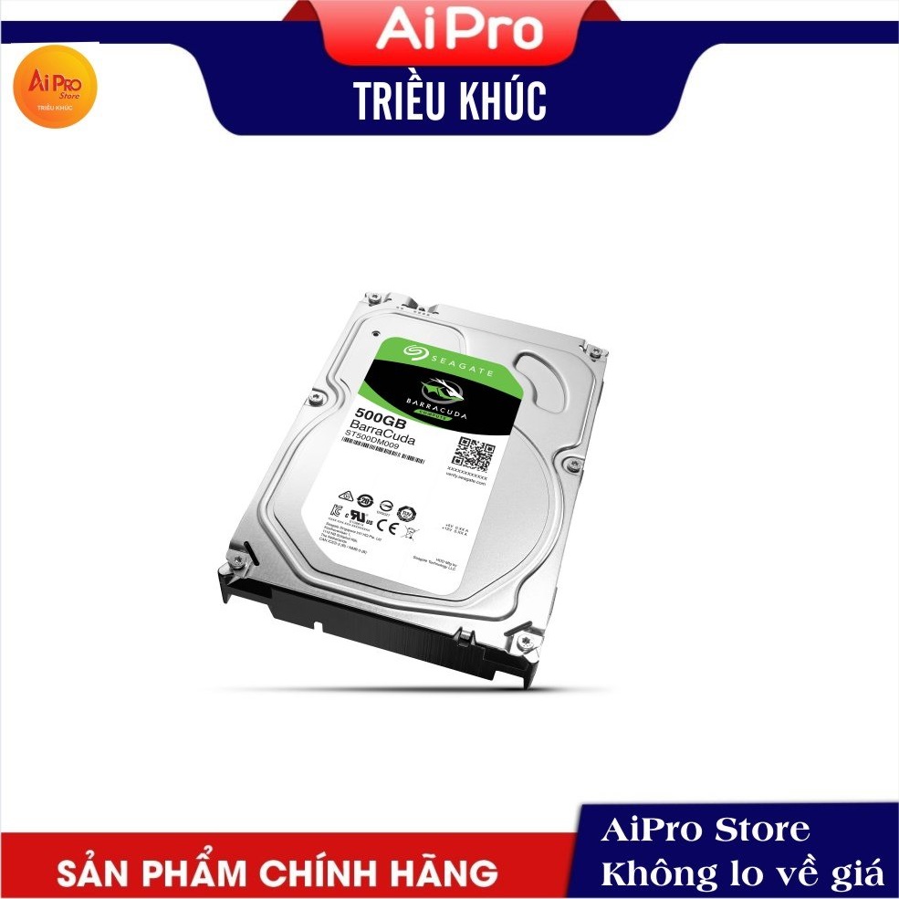 Ổ cứng HDD 500GB Seagate (Barracuda) - Bảo hành 24 tháng