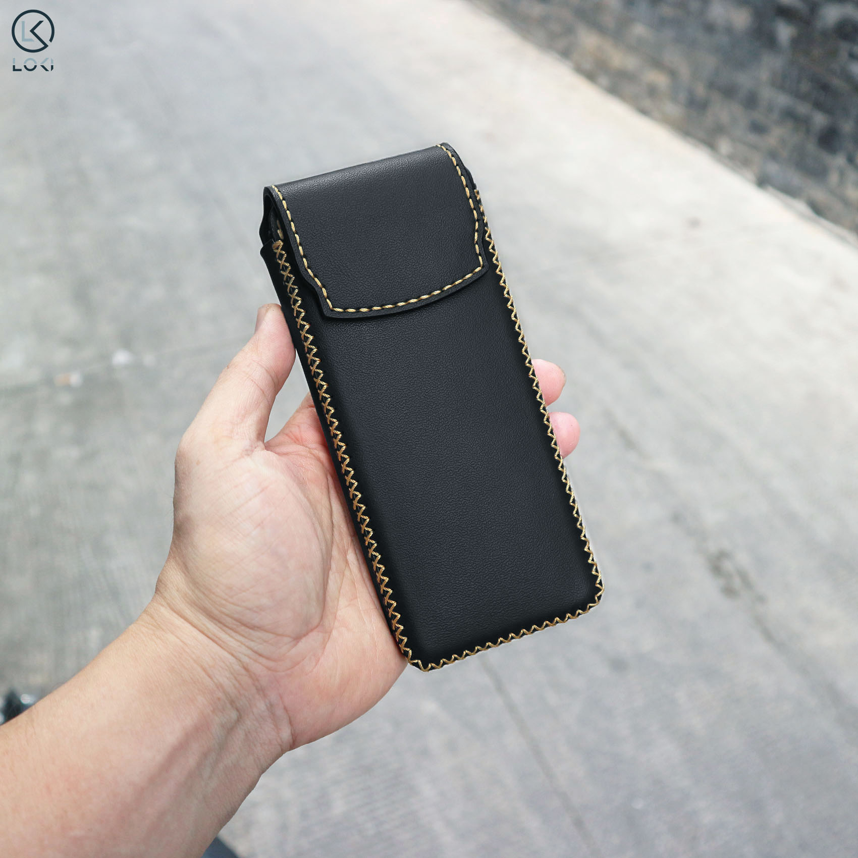 Bao da đựng máy gập Samsung Galaxy Fold  4 | 5 | 6 | 7 | Huawei | Honor | Oppo dạng đứng - Manory Leather