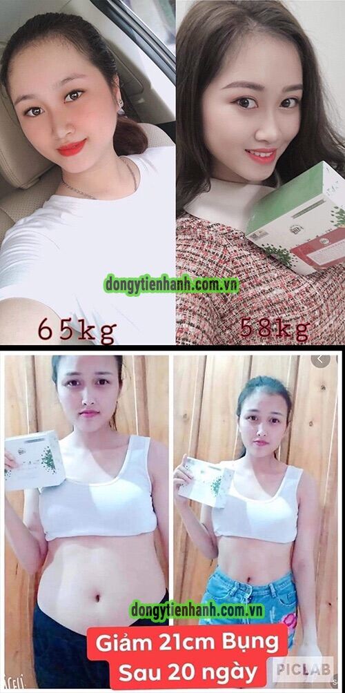 ( Nguyên tem) Giảm cân tiến hạnh tặng detox