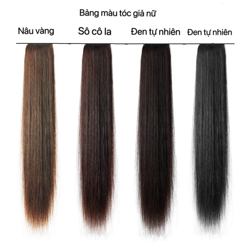 Ngoạm tóc thẳng giả nữ