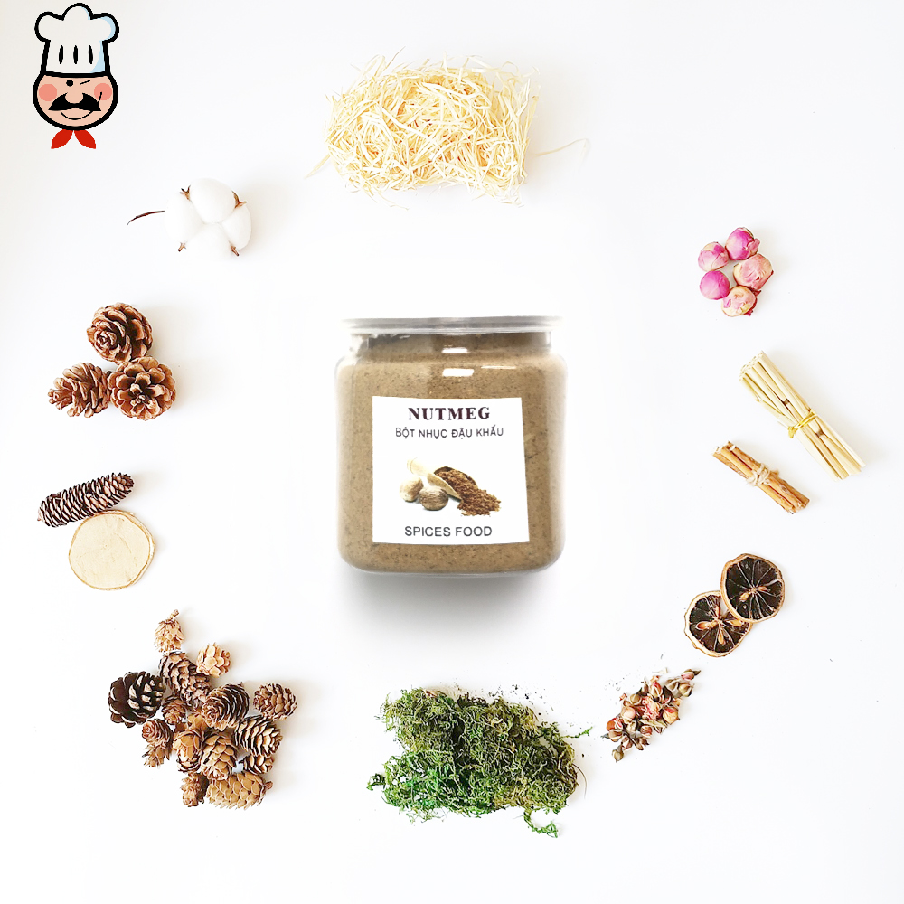 [Hũ 120ml] Nutmeg powder - bột Nhục đậu khấu để làm bánh
