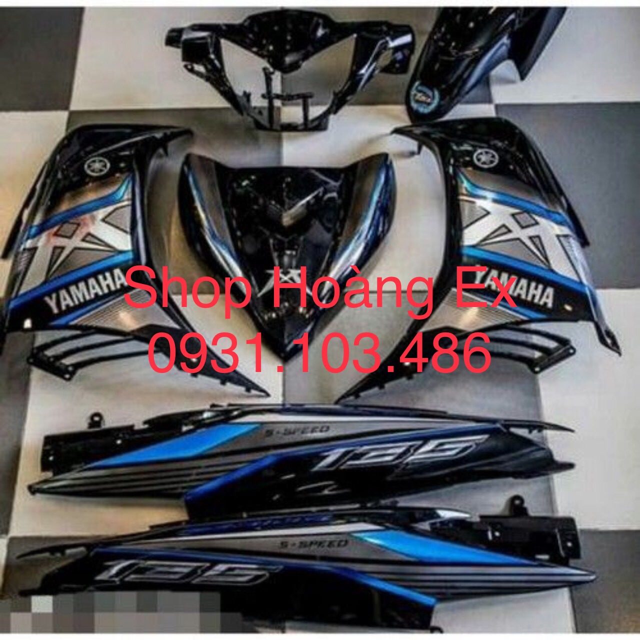 [HCM]Dàn áo Exciter 135 màu đen Hàng zin chính hãng Yamaha