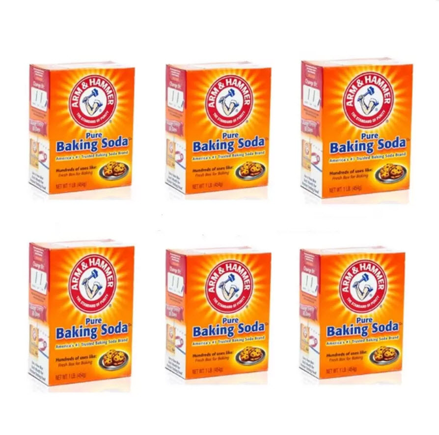 Bộ 6 Bột Baking Soda đa công dụng 454g .