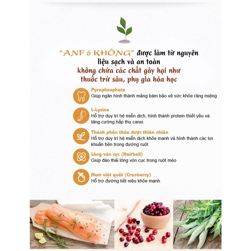 [200g và 400g ] ANF Natural 6Free Thức Ăn Hạt Hữu Cơ Cho Chó