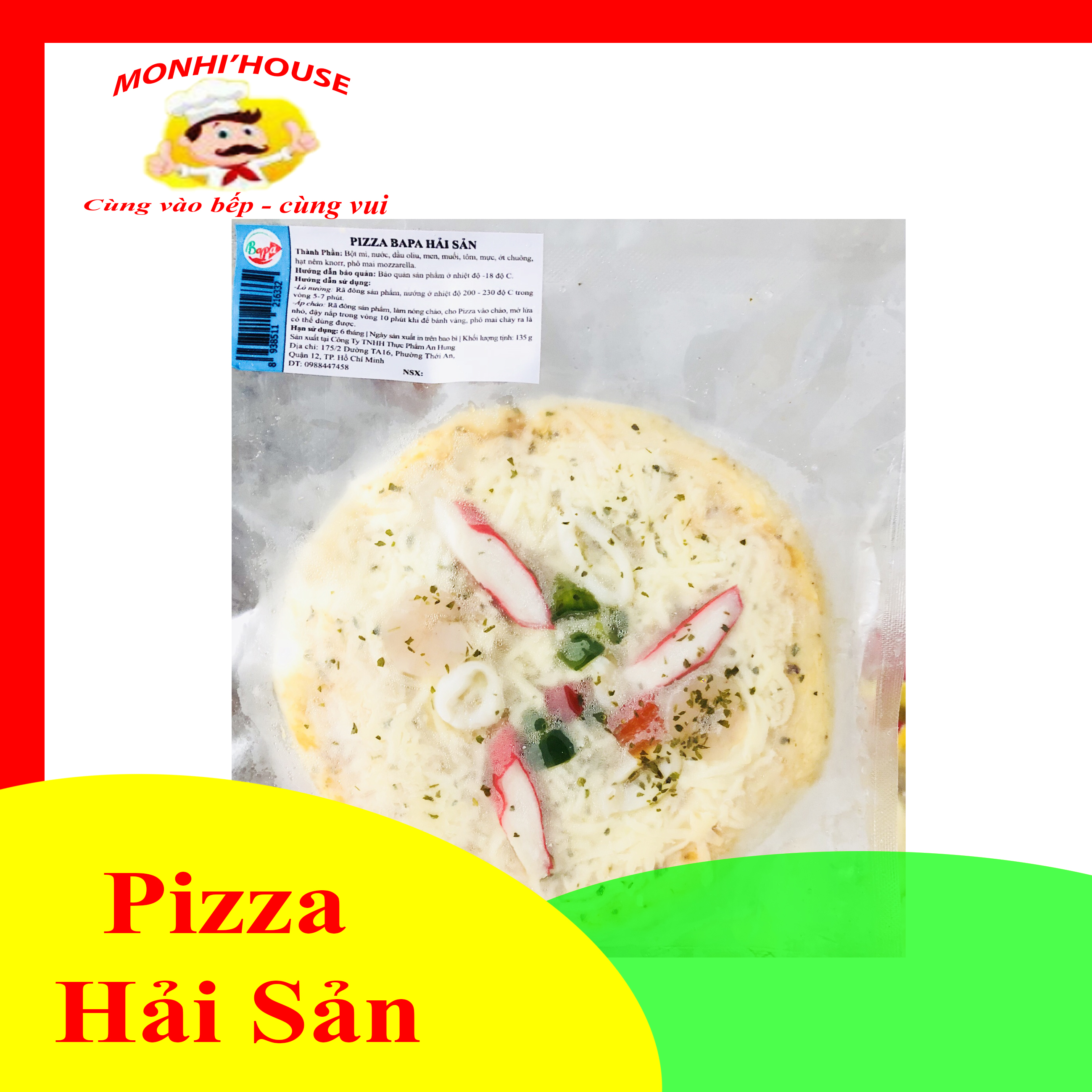 Bánh pizza Hải Sản size 16cm