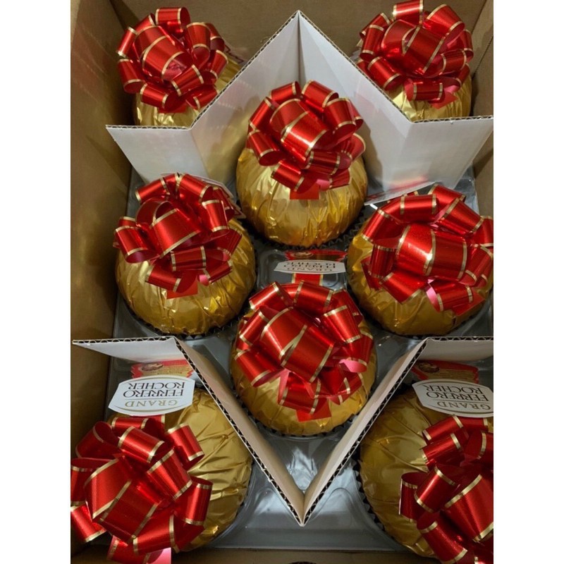 Socola Ferrero Rocher hình quả cầu Vàng