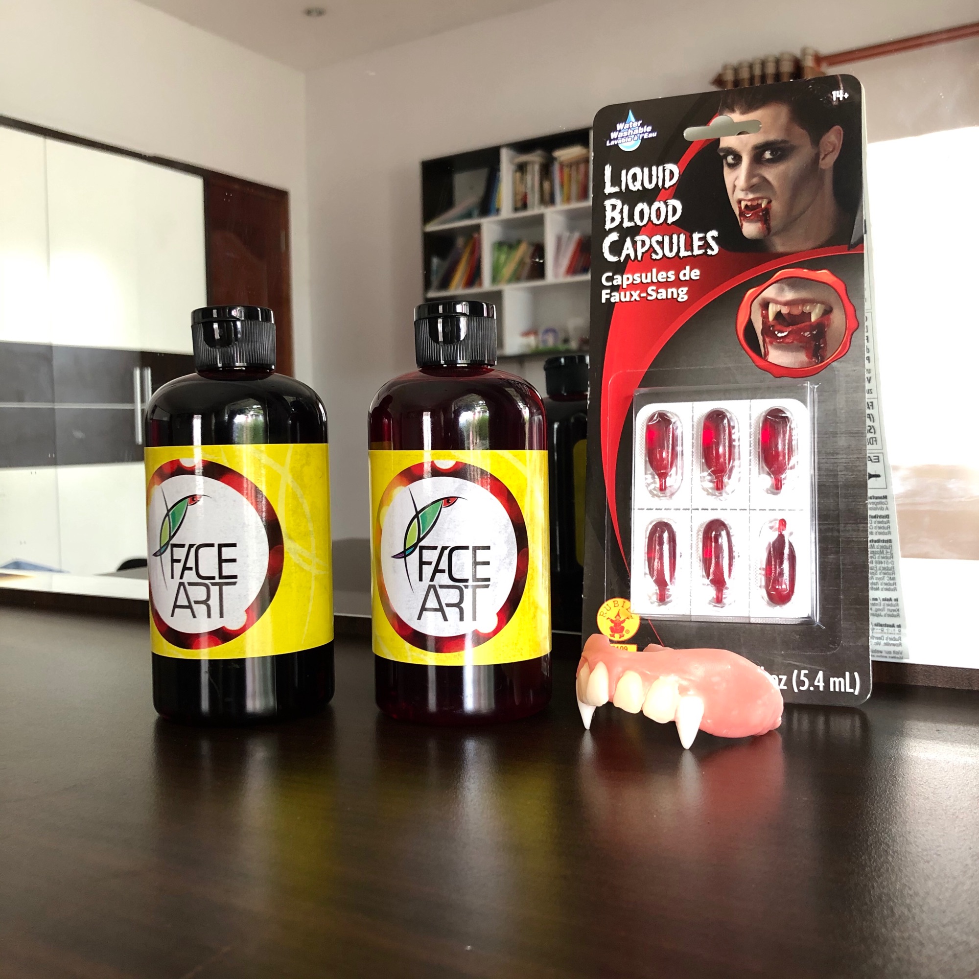 Máu Lớn 250ml - Máu giả hoá trang HALLOWEEN - Máu lỏng và đặc size lớn 250ml  - Máu đỏ tươi / đỏ thẩm hoá trang vết thương - Dụng cụ hoá trang vết thương