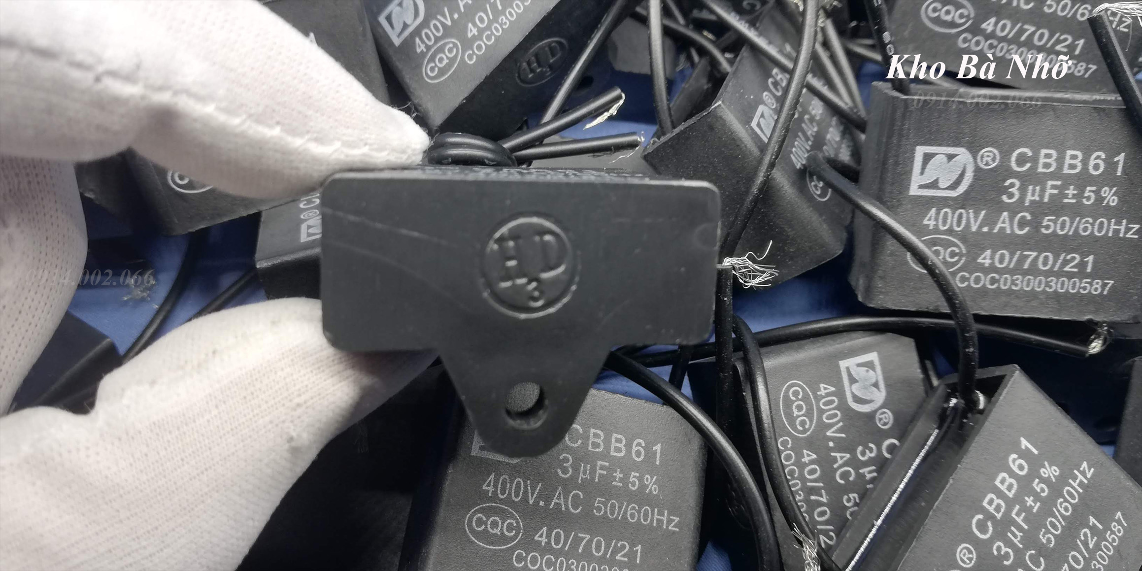 Combo 10 Tụ quạt 3uf - CBB61 400VAC
