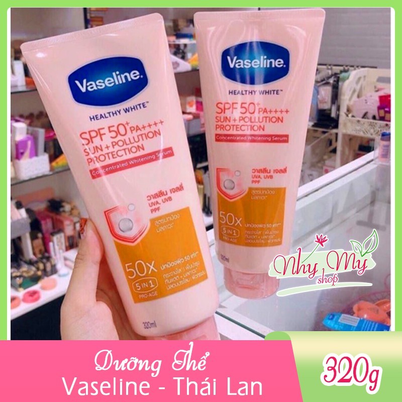 Sữa dưỡng thể Vaseline Perfect Serum 50X (tuýp 320ml), sản phẩm tốt, chất lượng cao, cam kết như hình, an toàn cho người sử dụng