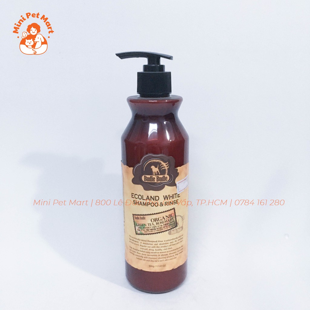 [HCM]Sữa tắm dành cho chó lông trắng BUDBLE BUDLE - 500ml