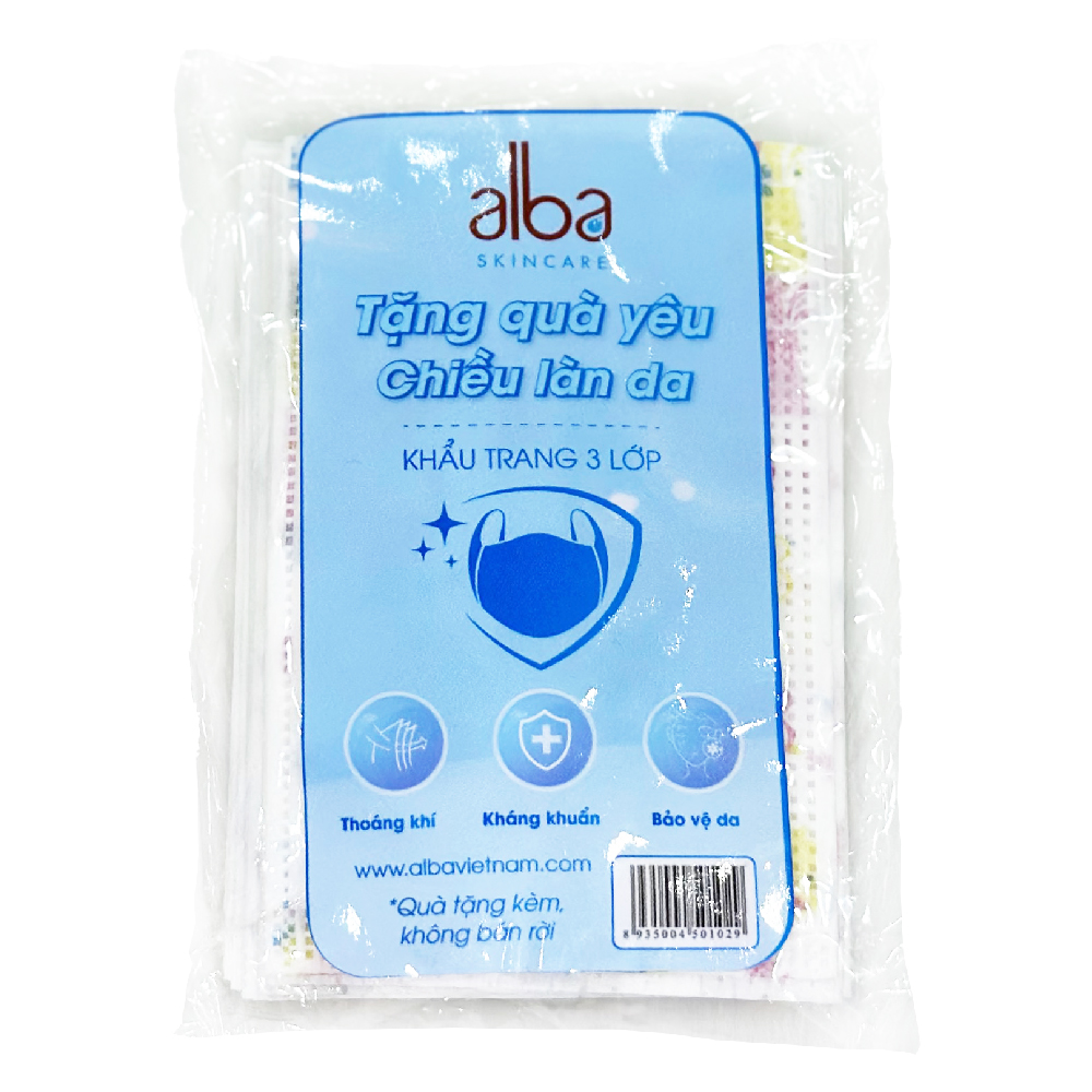 [QUÀ TẶNG] Combo 10 Chiếc Khẩu Trang ALBA