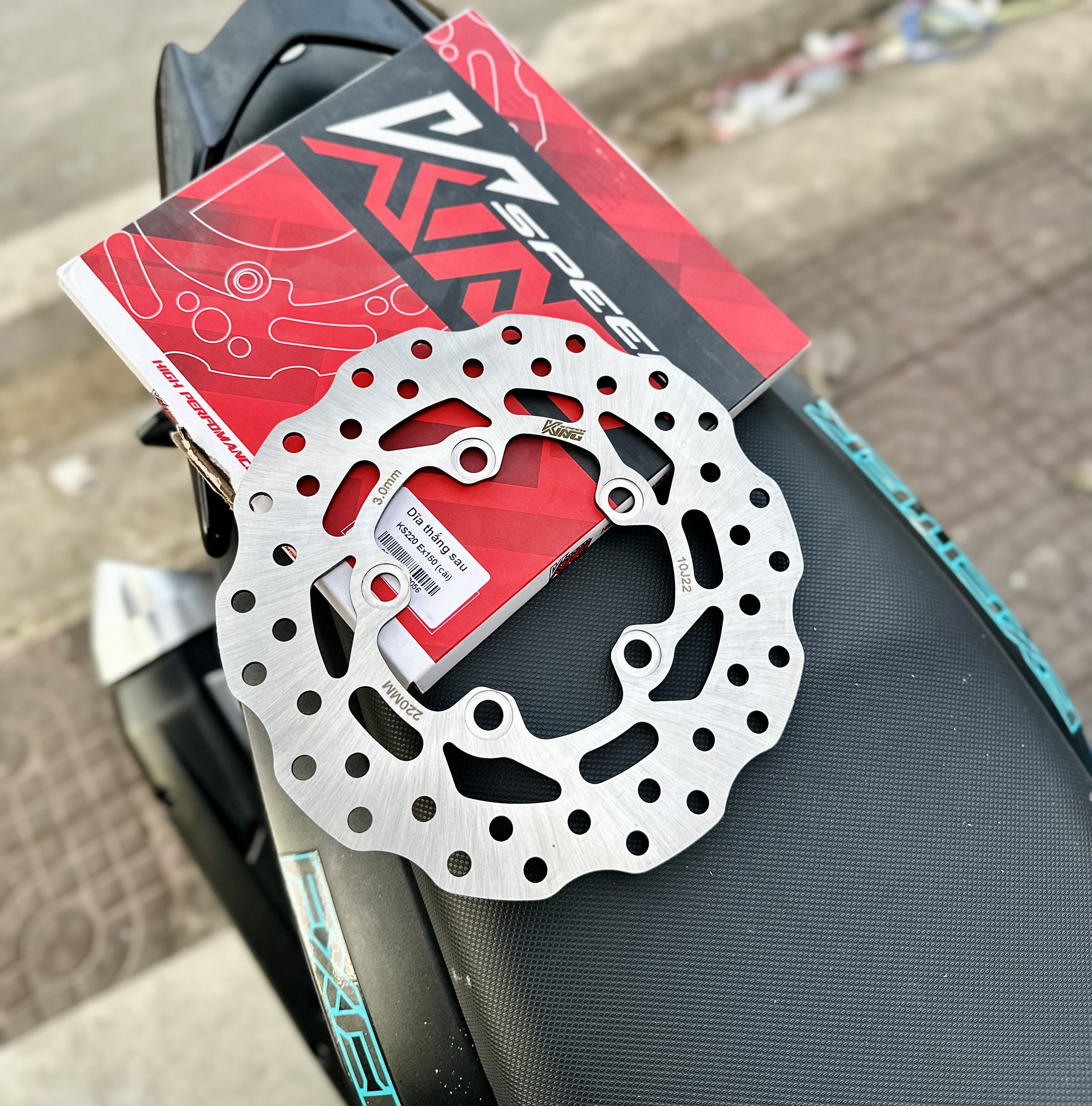 Đĩa thắng king speed sau exciter 150 220mm