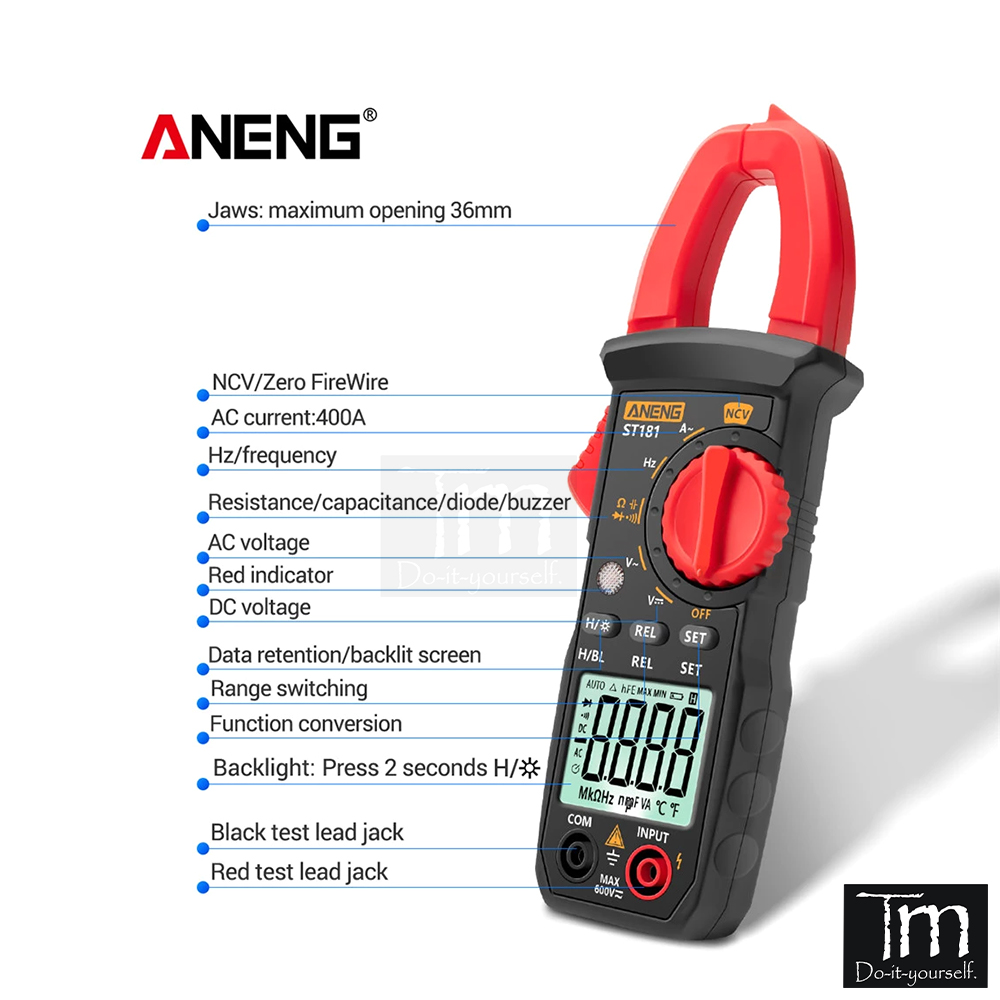 Ampe Kìm AC - Đồng Hồ Vạn Năng ANENG ST-181