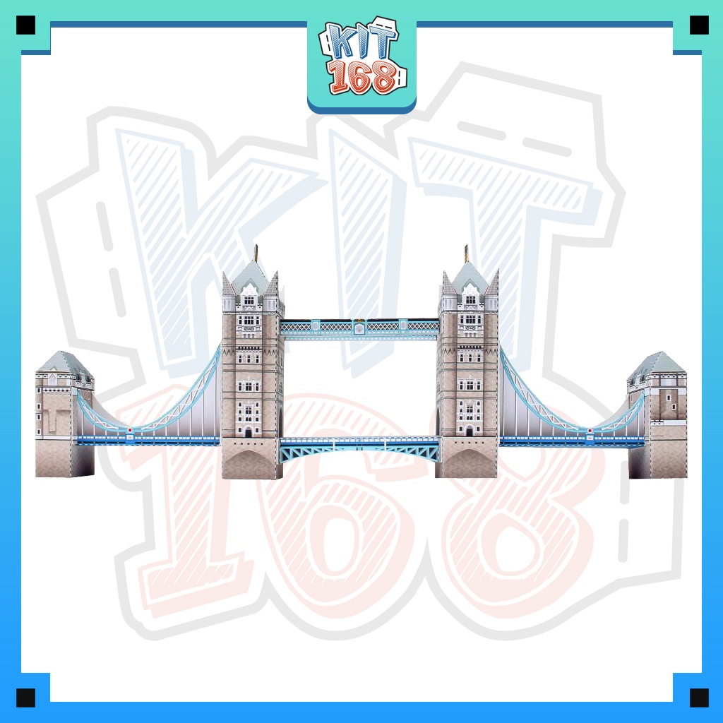 Mô hình giấy kiến trúc Mini Tower Bridge - England