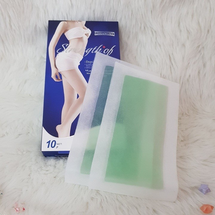 Hộp 10 miếng Wax Lông Strength