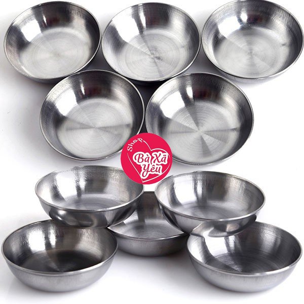 Combo 10 Chén Inox Làm Bánh Bèo