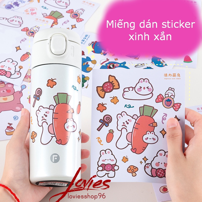 [8 Mẫu]Sticker Hình Dán Đáng Yêu Siêu Dính Không Thấm Nước