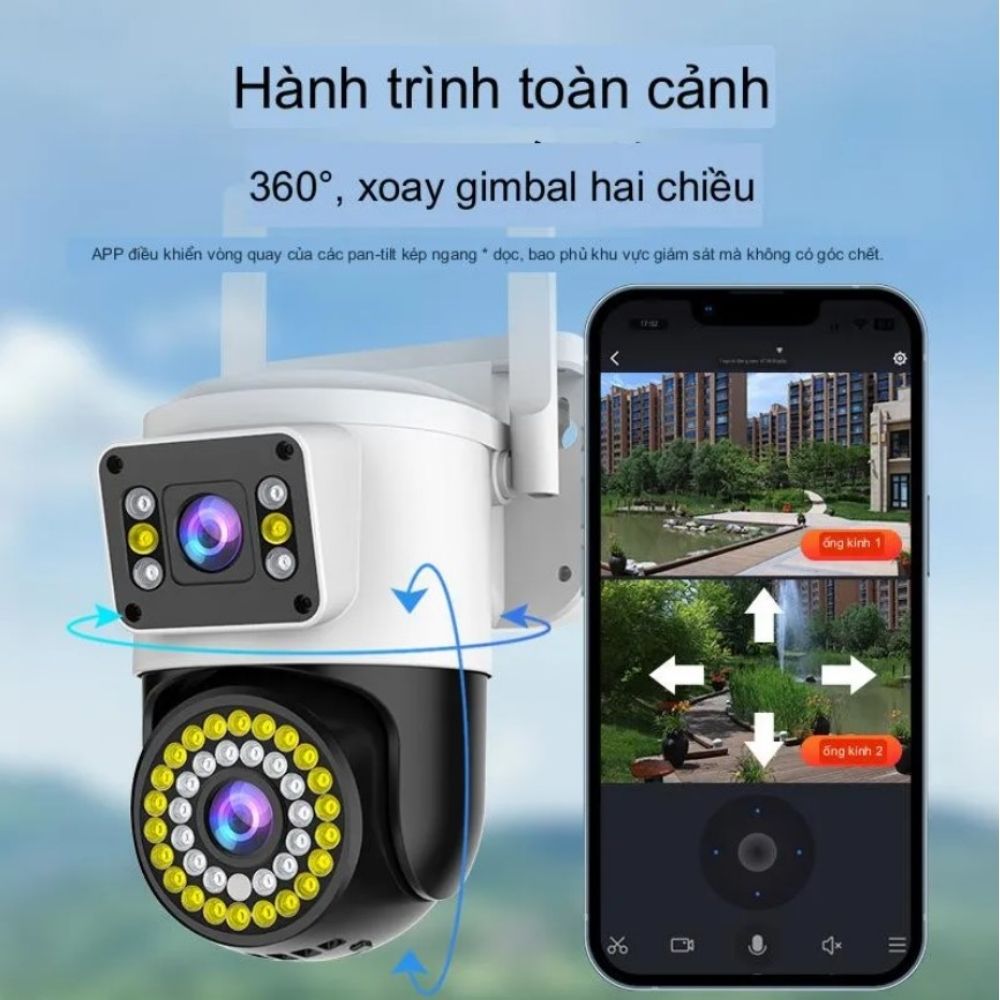 Yoosee model 2024 yoosee camera 5.0mpx 2 eyes mode q42d-wide angle-Super focus-two conversation-360 degree rotation anti-theft alarm function outdoor IP WiFi camera X9000