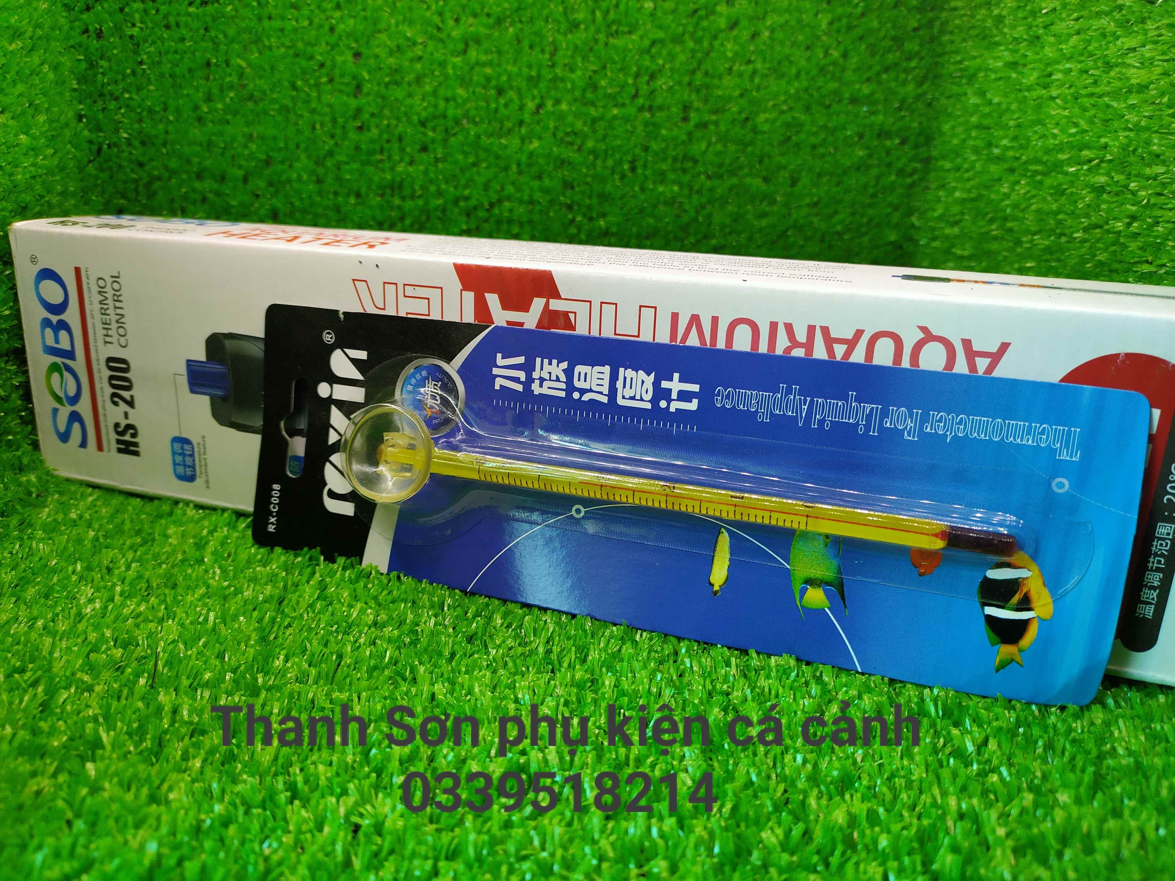 Cây Sưởi Hồ Cá SoBo SH- 300w + Cây Nhiệt Độ