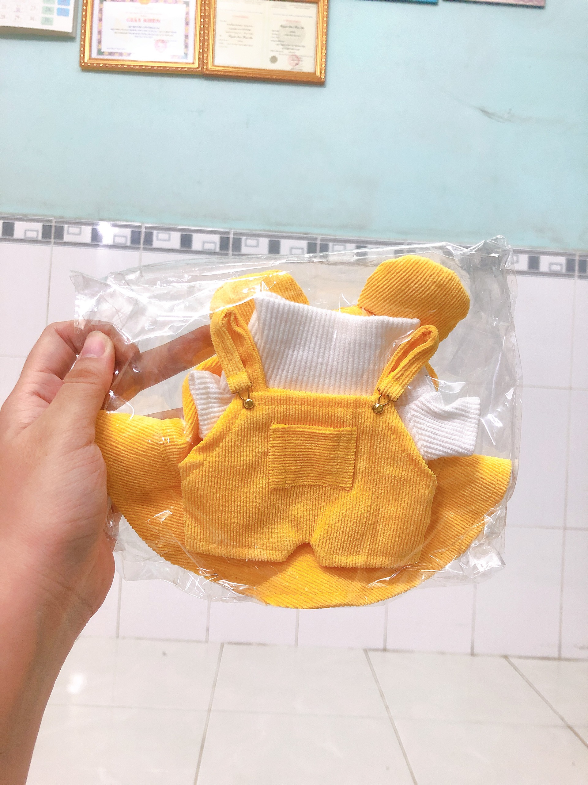 SET OUTFIT GẤU CHO DOLL 15CM VÀ 20CM