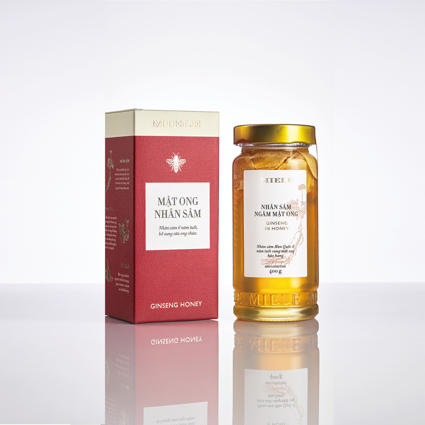 Combo: Mật ong Saffron 400g + Mật ong Nhân Sâm 400g