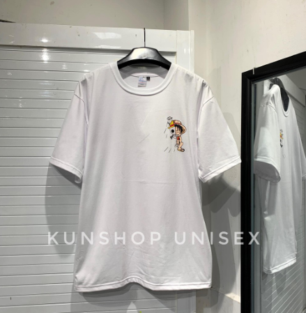 Áo THUN LUFFY MŨ RƠM - MŨ RƠM - TƯỜNG VI UNISEX