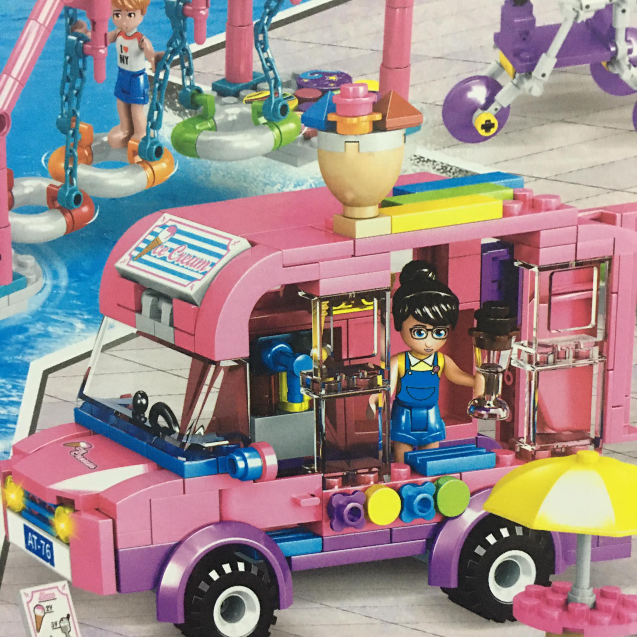đồ chơi lego lắp ghép công viên nước cho bé
