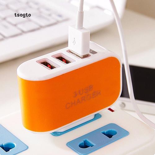 Cốc sạc USB 3 cổng 3.1A, Cục Sạc 3 Cổng 5V