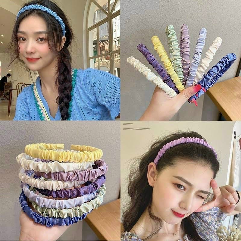 Băng đô cài tóc nhún dễ thương