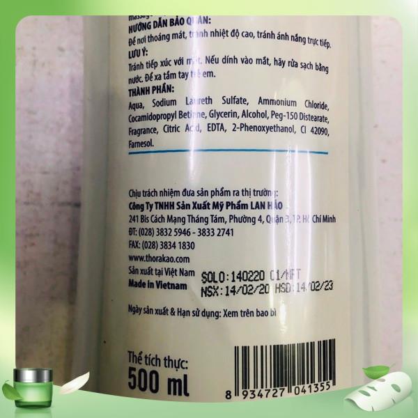 NƯỚC RỬA TAY THORAKAO 500ML