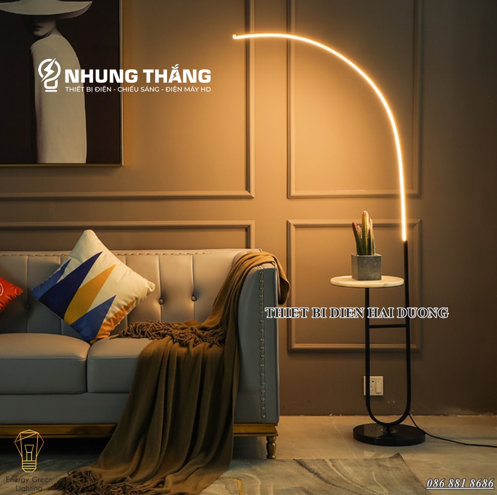 Đèn cây đứng bàn đá db-1091 - 3 chế độ ánh sáng - decor trang trí phòng khách ,phòng ngủ - bảo hành 1 năm - có video