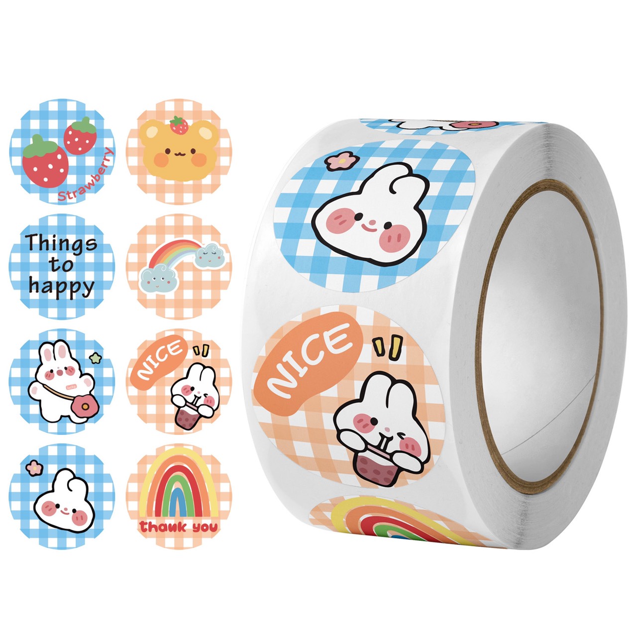 Set 100, set 500 miếng dán Thankyou , tem dán cám ơn, ticker dán