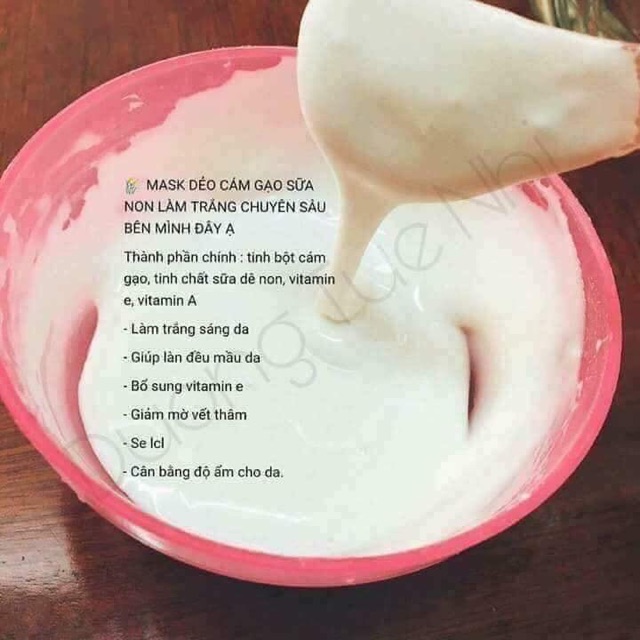 Bột đắp mặt sữa bò (mask dẻo)