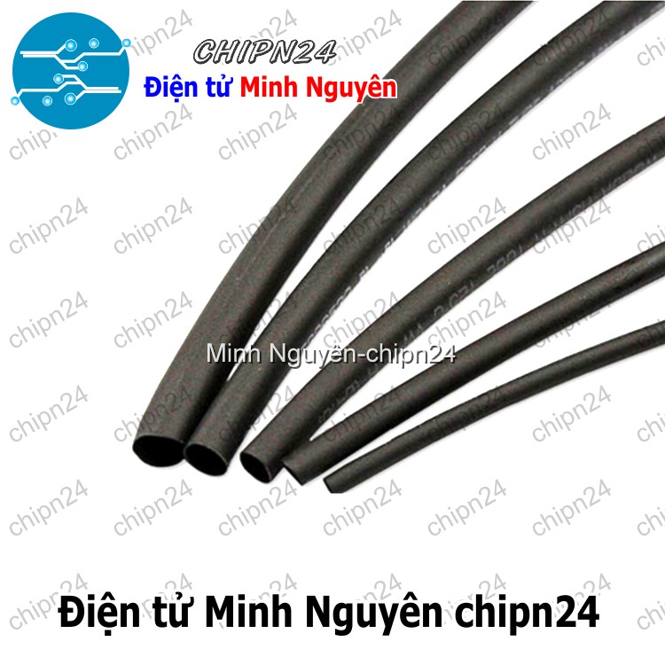 [2 mét] Dây co nhiệt 6mm Đen - HH004117