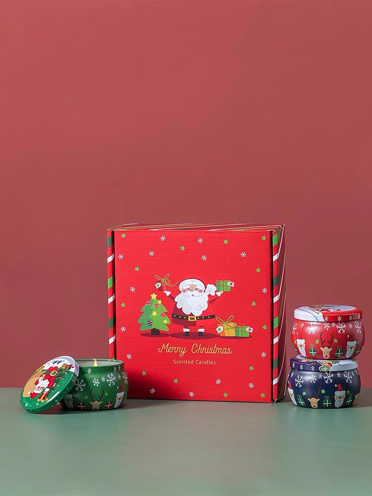 Hộp 4 hũ nến thơm noel