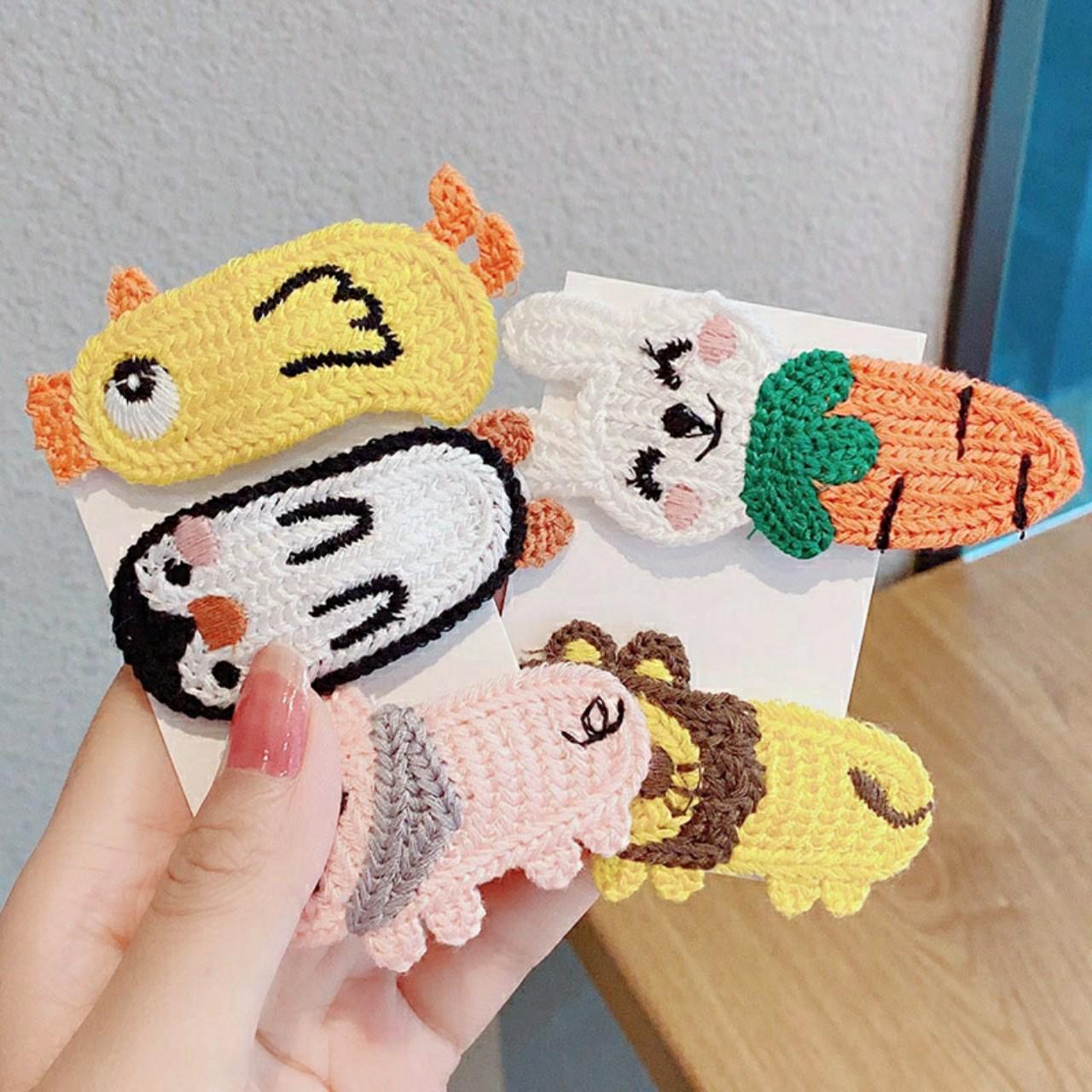 KẸP TÓC LEN HÌNH THÚ