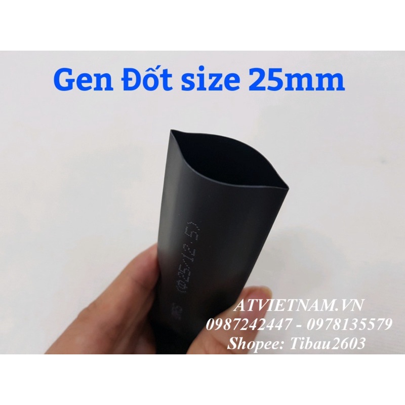 Co nhiệt bọc relay 25mm (1 mét) - dây co nhiệt