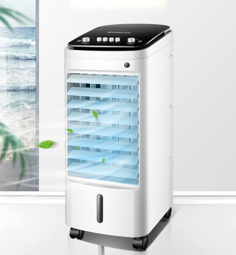 Quạt đá chigo fkl-xm01y có điều khiển từ xa, quạt đá khô tặng 5 gel đá, quạt đá điều hòa, quạt hơi nước, quạt bỏ đá, quạt điều hòa