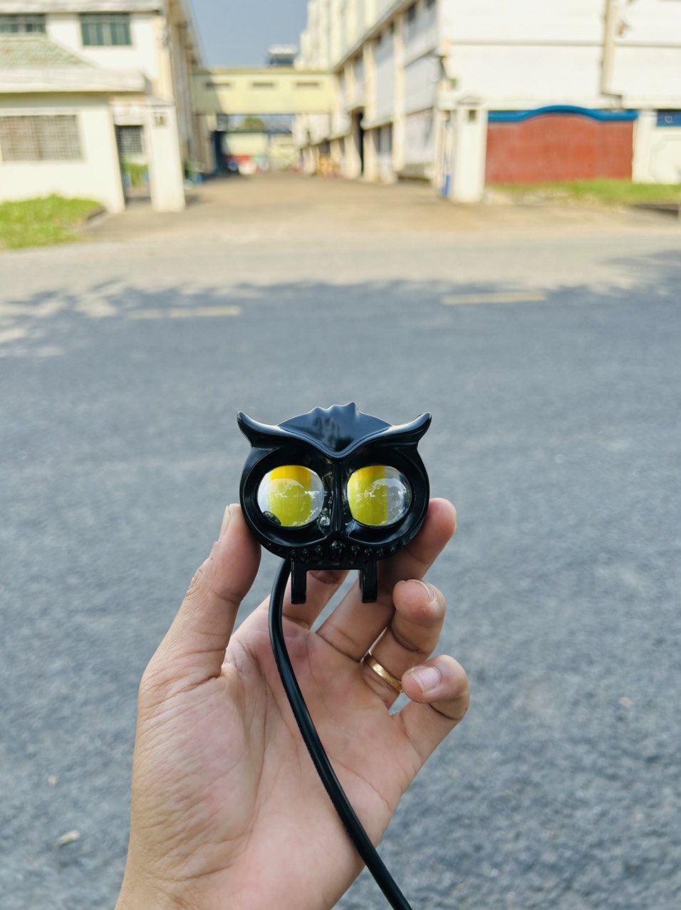 Đèn Trợ Sáng Xe Máy Bi Cầu Mắt Cú Mèo