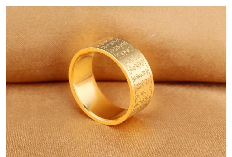 [HCM]Nhẫn titan Prajna Paramita TAITAM (VÀNG GOLD)