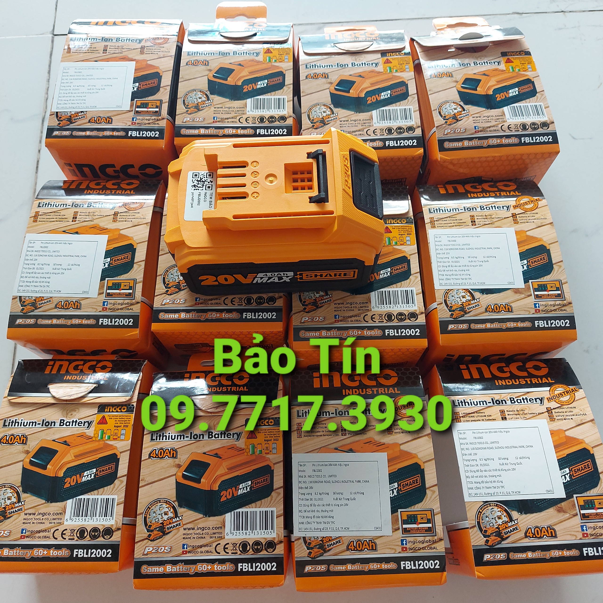 PIN 20V/4AH INGCO FBLI2002 [CHÍNH HÃNG]