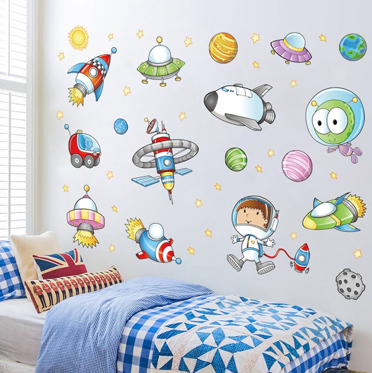 Decal dán tường Du hành gia