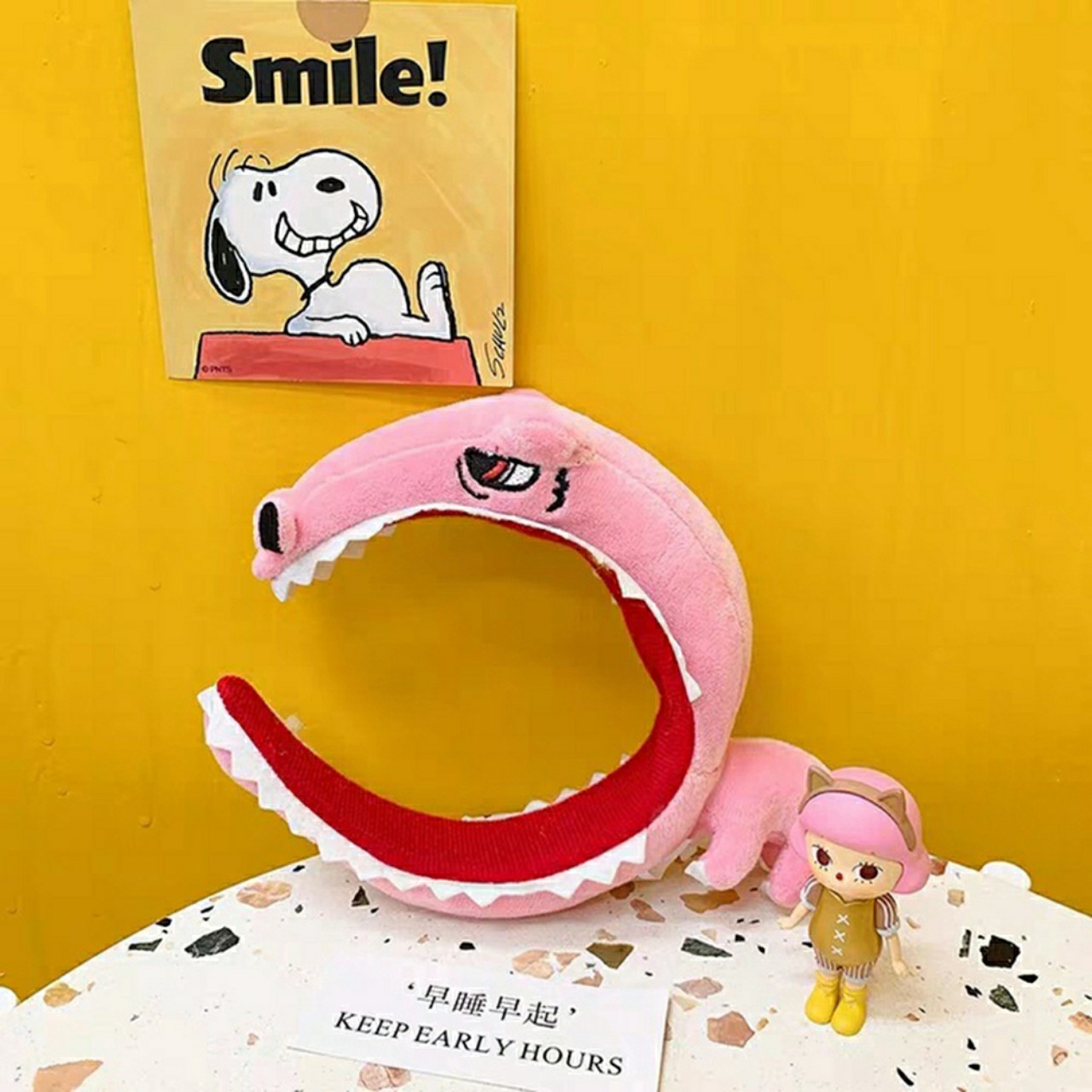 Hair hoop, headband, big animal head dinosaur hair band