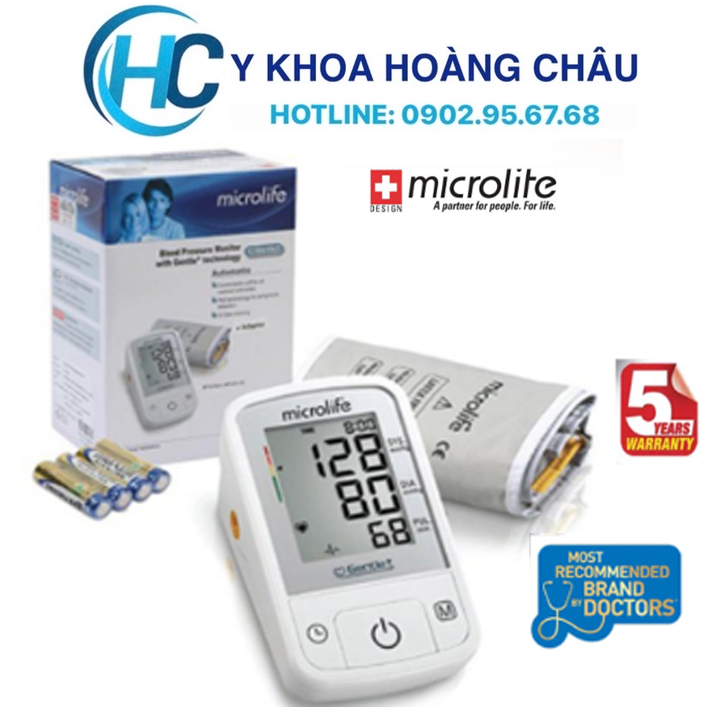 [CHÍNH HÃNG] Máy đo huyết áp bắp tay Microlife A2 Classic