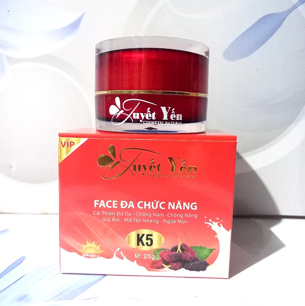 Kem Tuyết Yến cải thiện, chống nắng, chống nám, giữ ẩm, mờ tàn nhang, ngừa mụn 25g