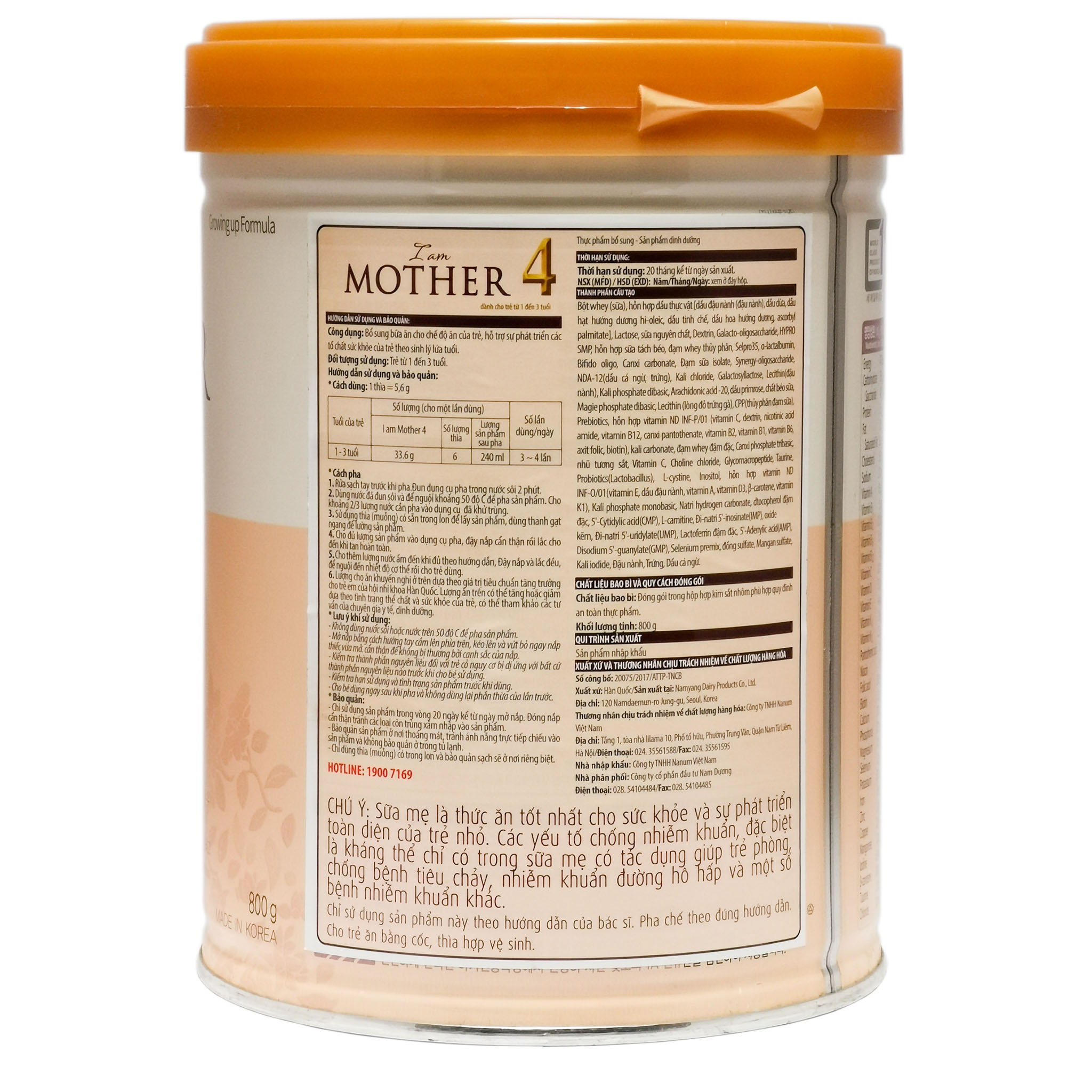 Sữa Bột I AM MOTHER 4 800g
