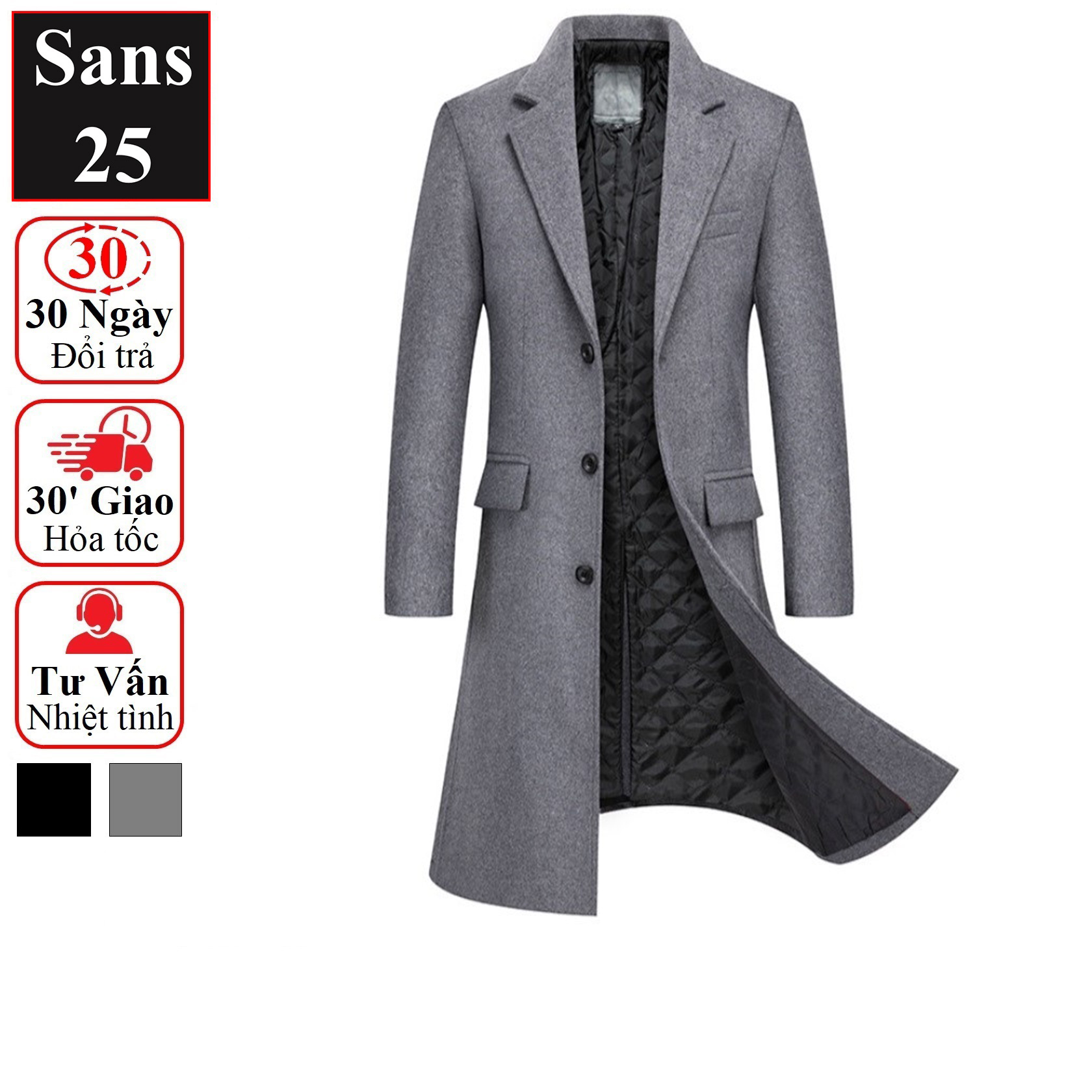 Trench coat men Sans25