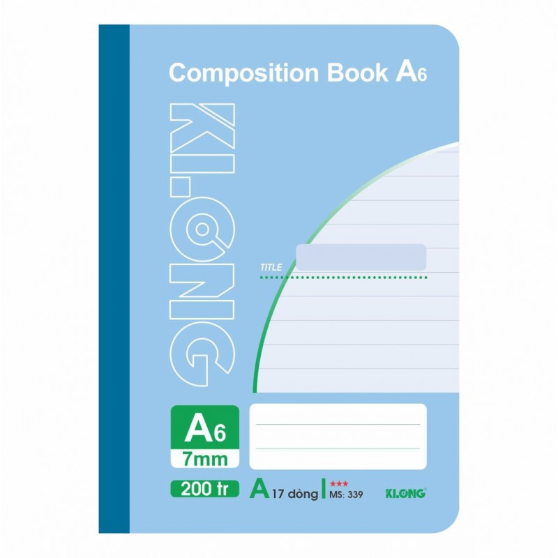 [HCM]KLONG Sổ May Dán Gáy A6 - 200 Trang Ms 339