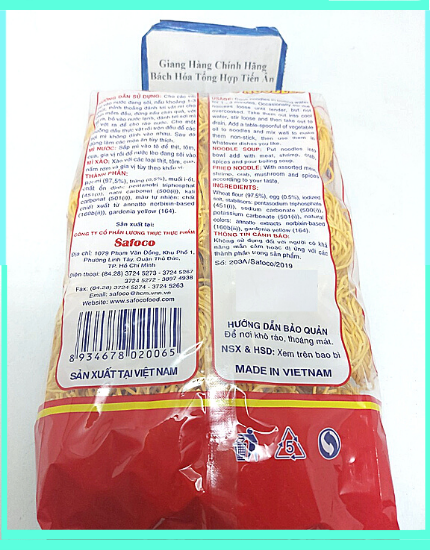 Mì trứng Cao Cấp 400- 500g ( 100% Trứng tươi )