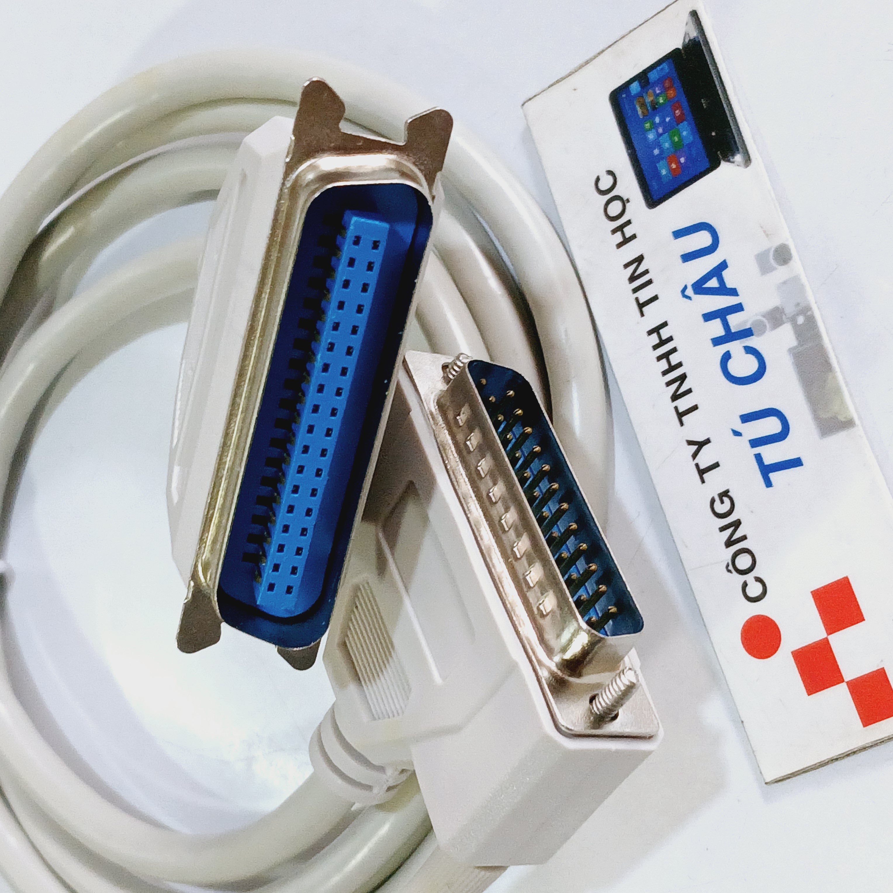 Cáp máy in Parallel (LPT) dài 1.5m / Chuẩn Com 25 Kim (DB25M) ra Parallel (LPT)